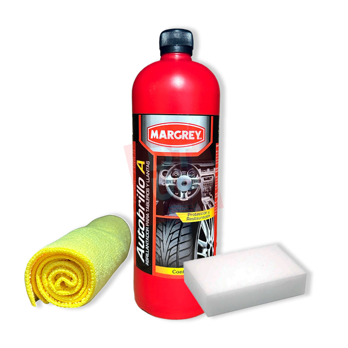 Autobrillo A Margrey 1 L para Tablero y Llantas Alto Brillo