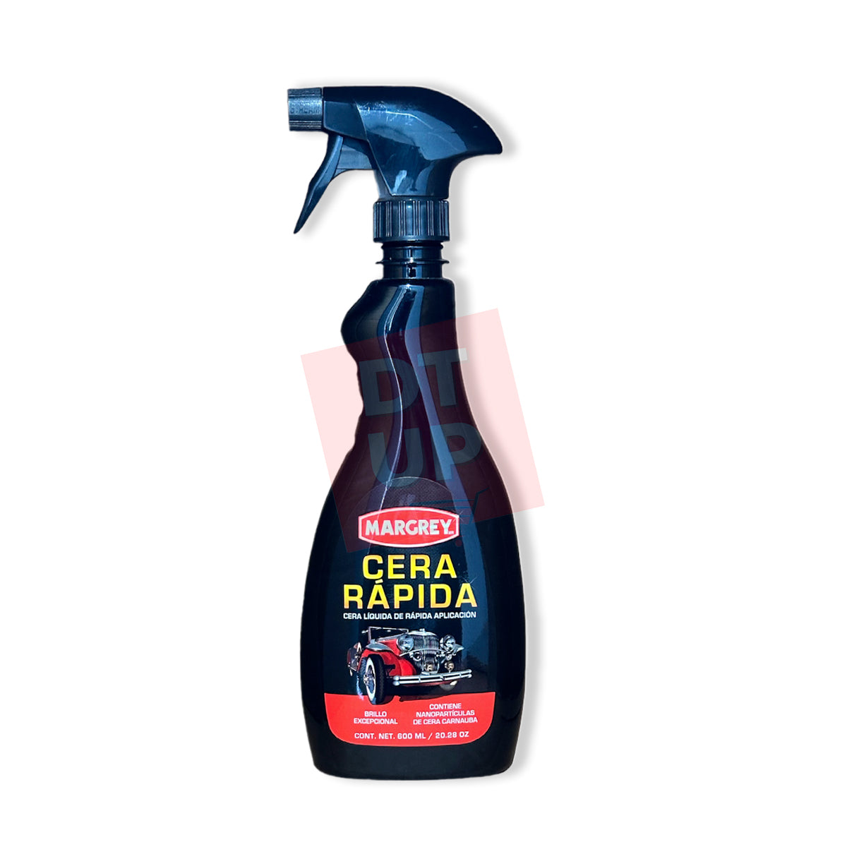 Cera Rápida Margrey 600 mL Spray con Carnauba para Auto