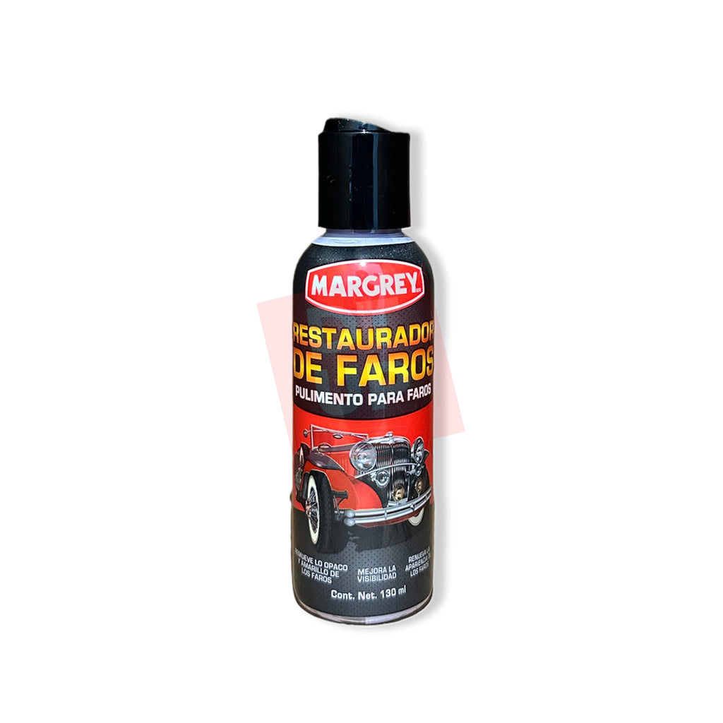 Restaurador de Faros Margrey 130 mL Pulimento para Faros Opacos