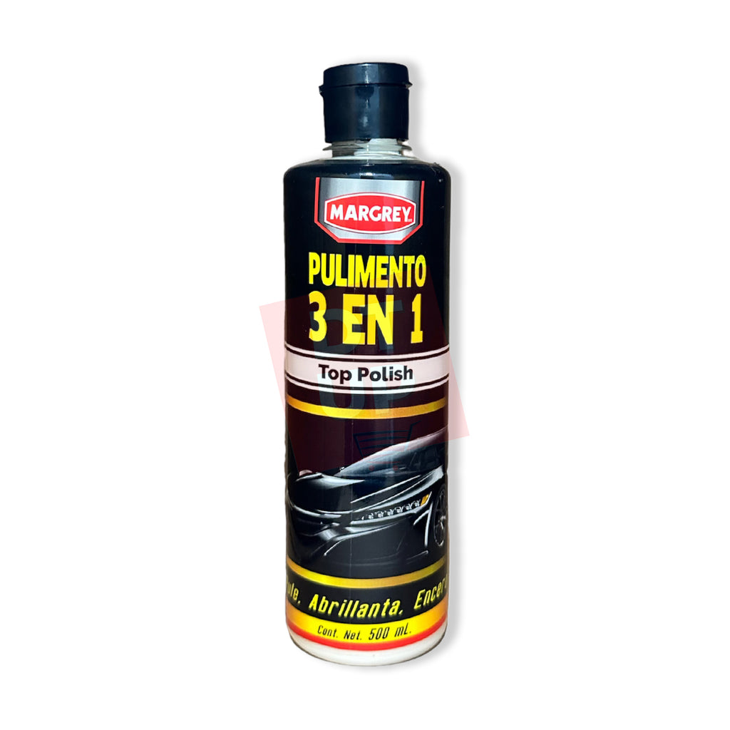 Pulimento 3 en 1 Top Polish Margrey 500 mL para Pintura de Auto