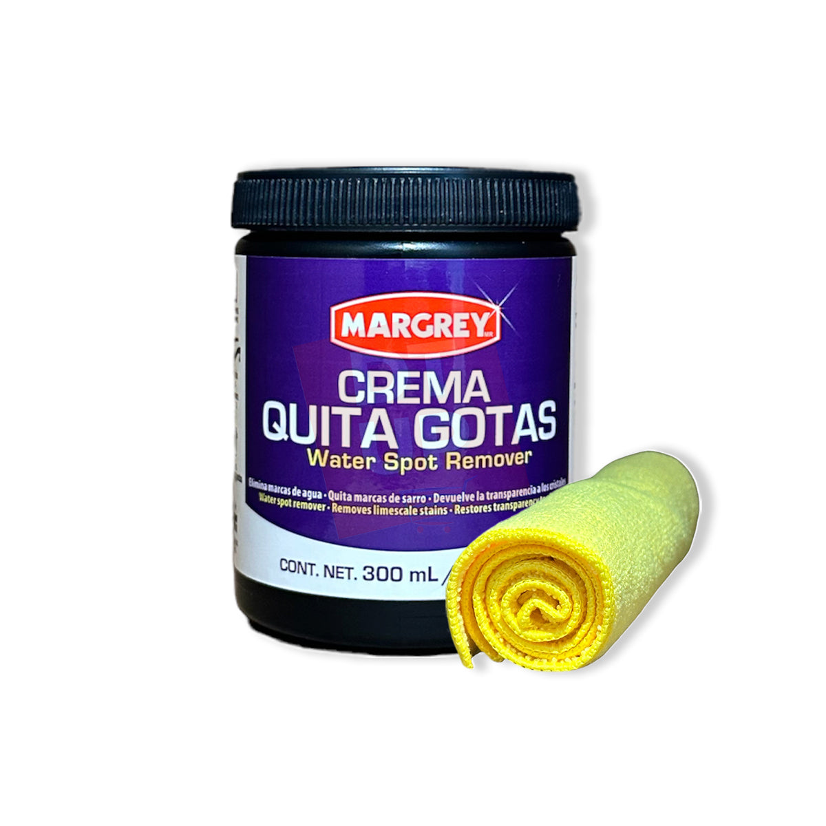 Crema Quita Gotas Margrey 300 mL para Manchas de Agua en Auto