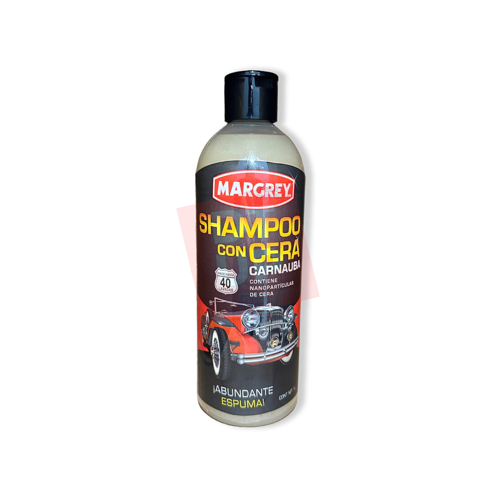 Shampoo con Cera Carnauba Margrey 1 L Lavado y Brillo para Auto