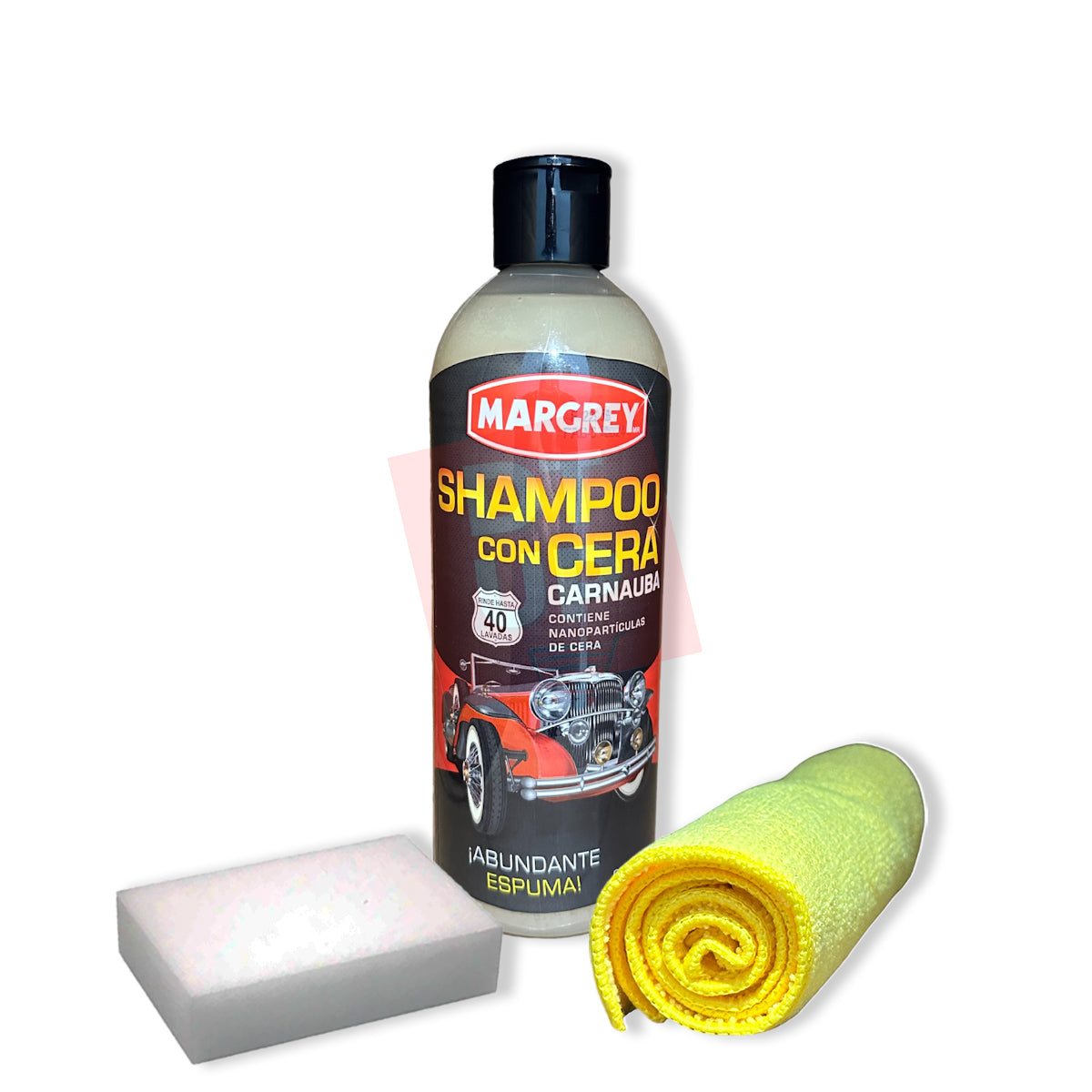 Shampoo con Cera Carnauba Margrey 1 L Lavado y Brillo para Auto