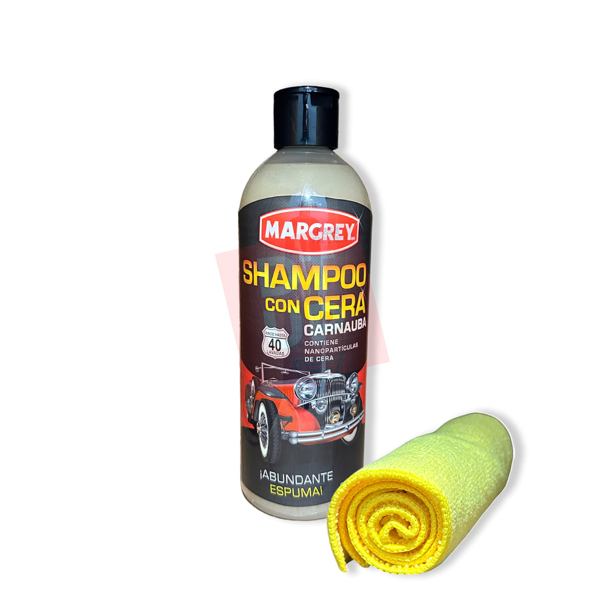 Shampoo con Cera Carnauba Margrey 1 L Lavado y Brillo para Auto