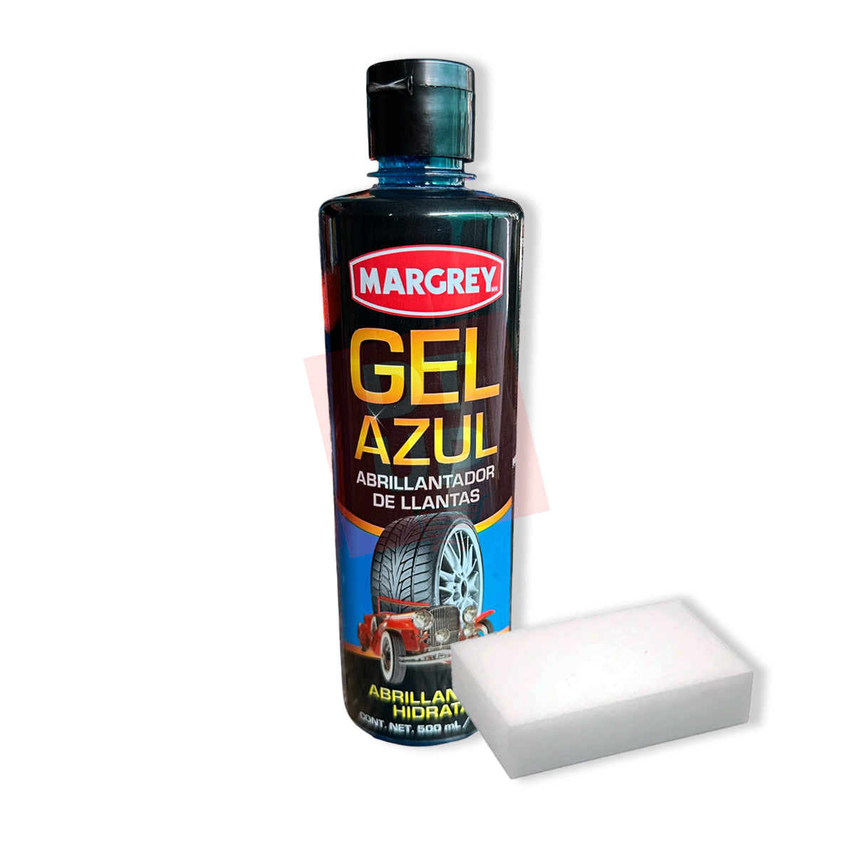 Gel Azul Margrey 500 mL Abrillantador e Hidratante de Llantas