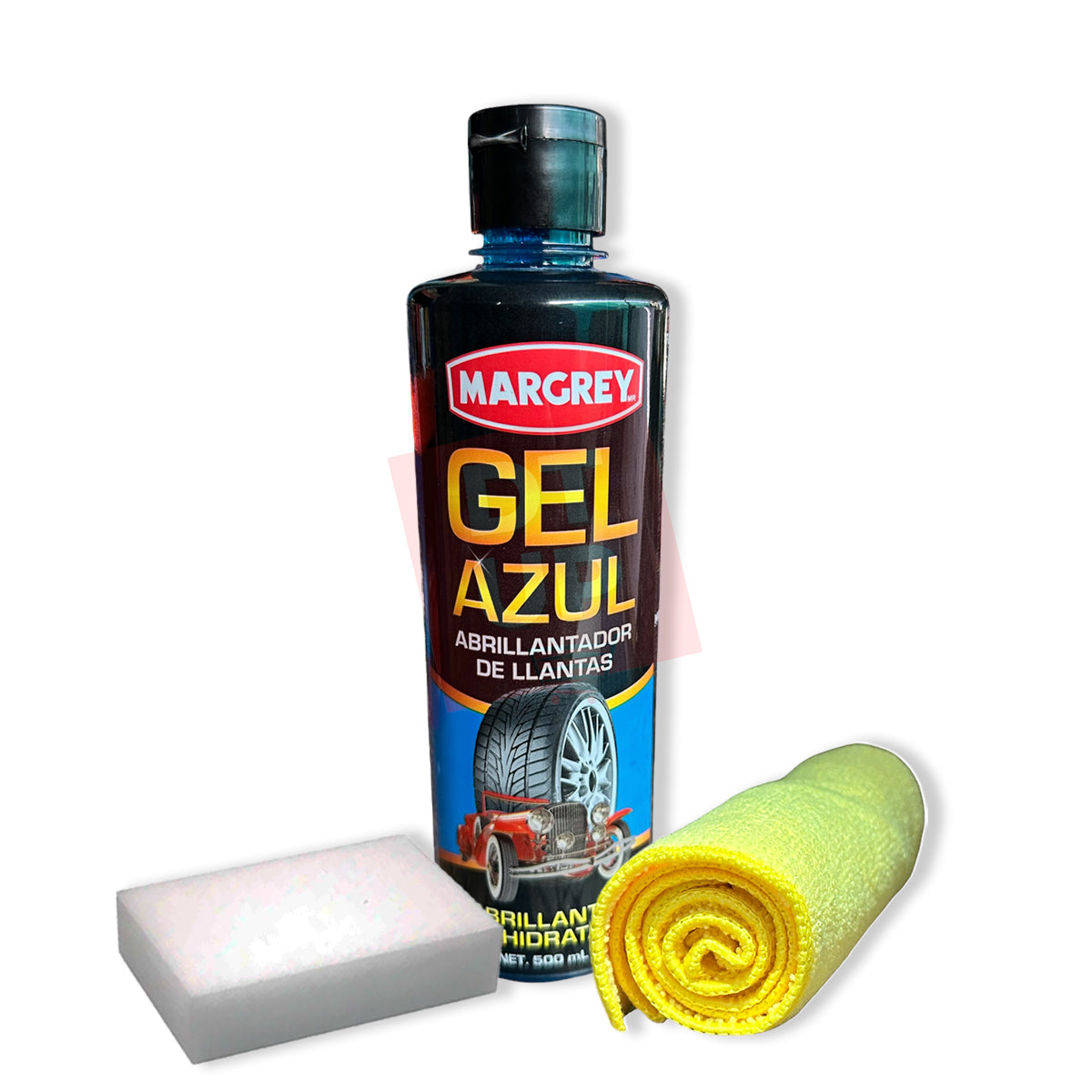 Gel Azul Margrey 500 mL Abrillantador e Hidratante de Llantas