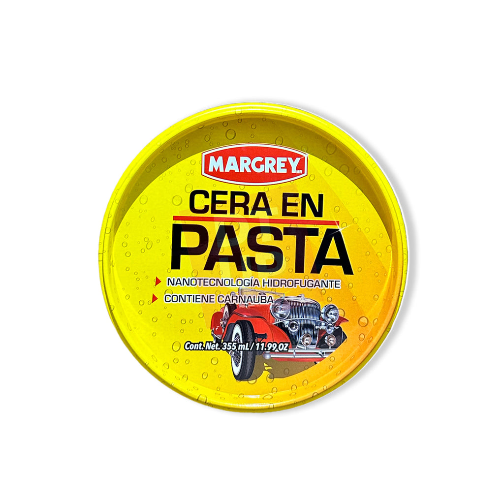 Cera en Pasta Acrilica Margrey 355 mL con Carnauba y Nanotecnología Hidrofugante