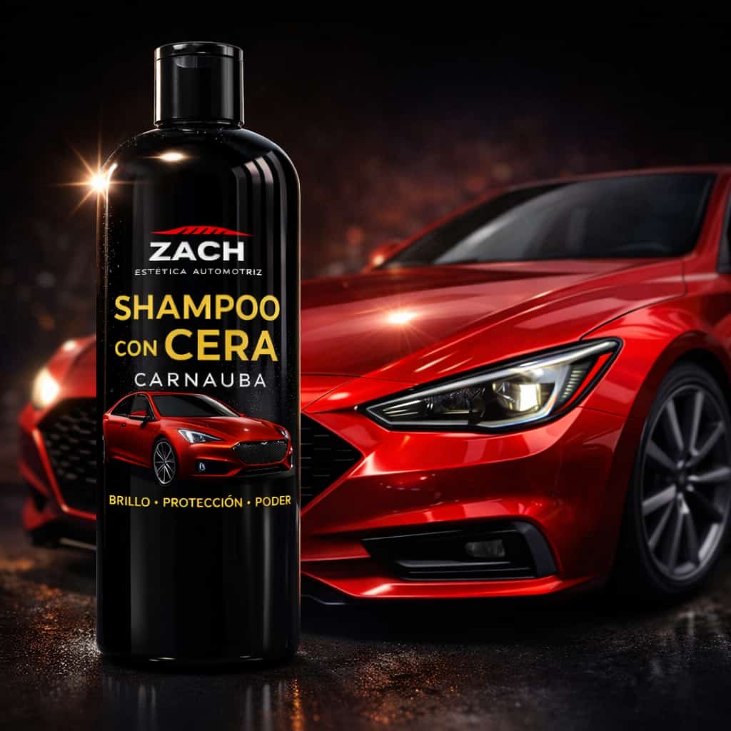 Zach Shampoo con Cera Carnauba 1 L Brillo y Protección