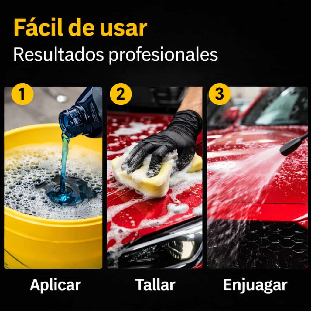 Zach Shampoo con Cera Carnauba 1 L Brillo y Protección