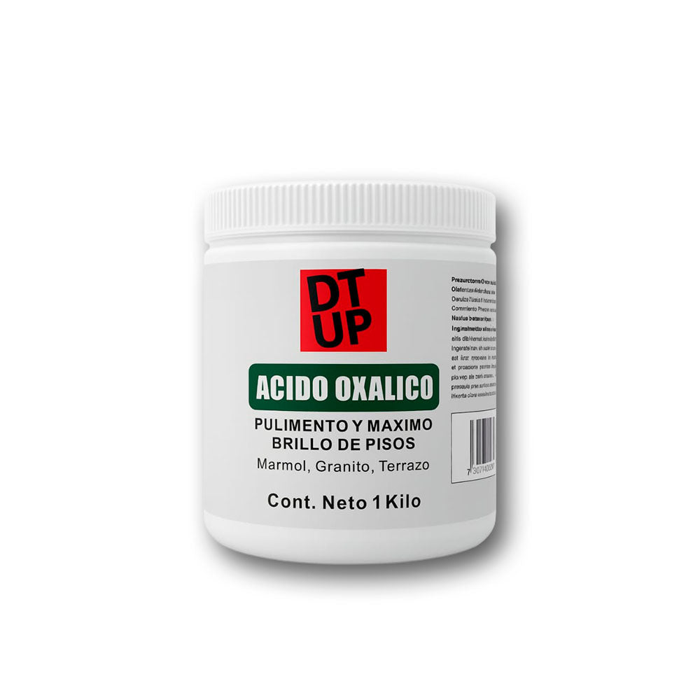Ácido Oxálico en Polvo 1 kg Pulimento de Pisos Mármol Granito Terrazo Brillo Profesional