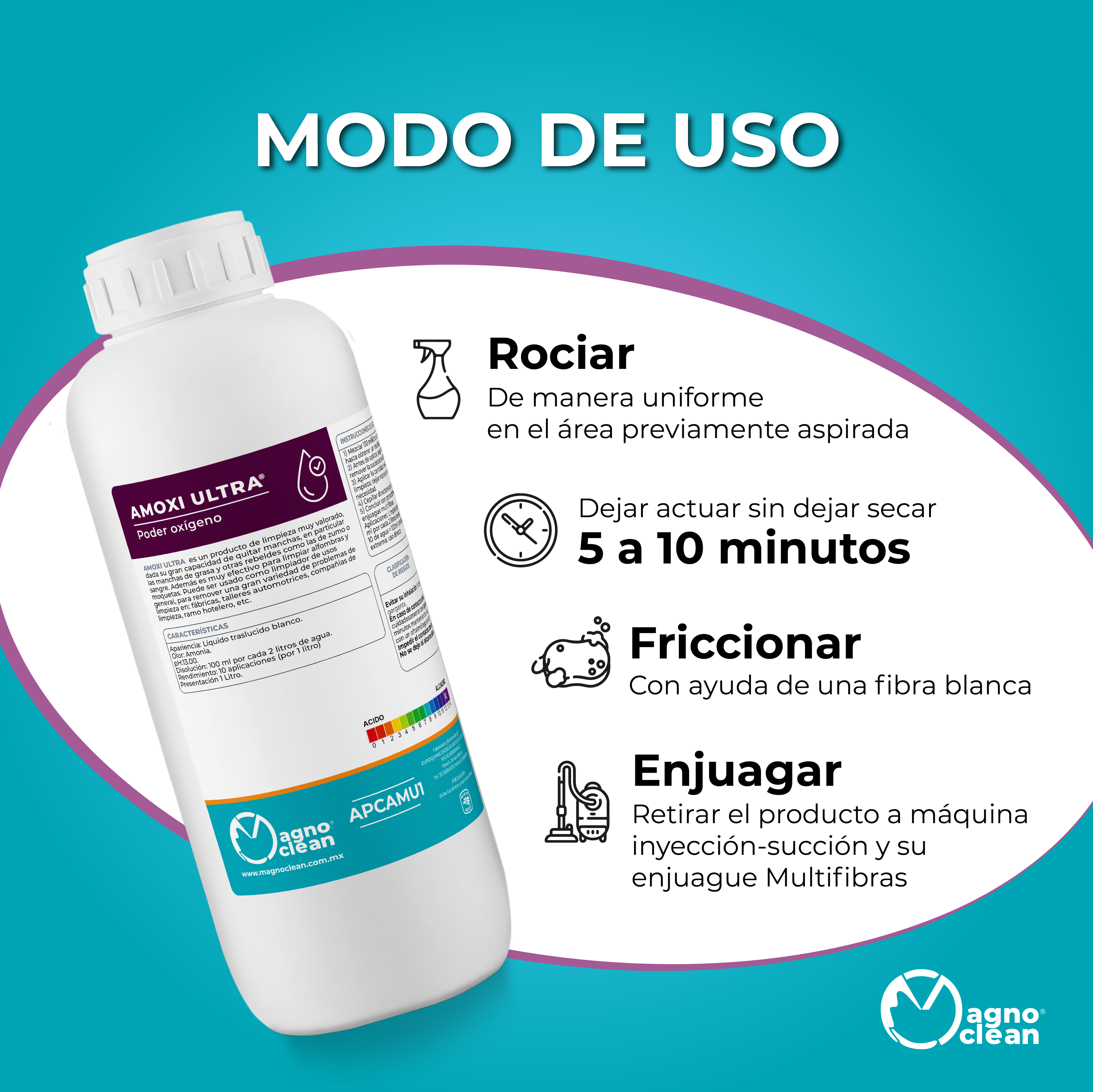 Amoxi Ultra Magno Clean Multilimpiador Poder Oxígeno (1 L / 5 L / 20 L)