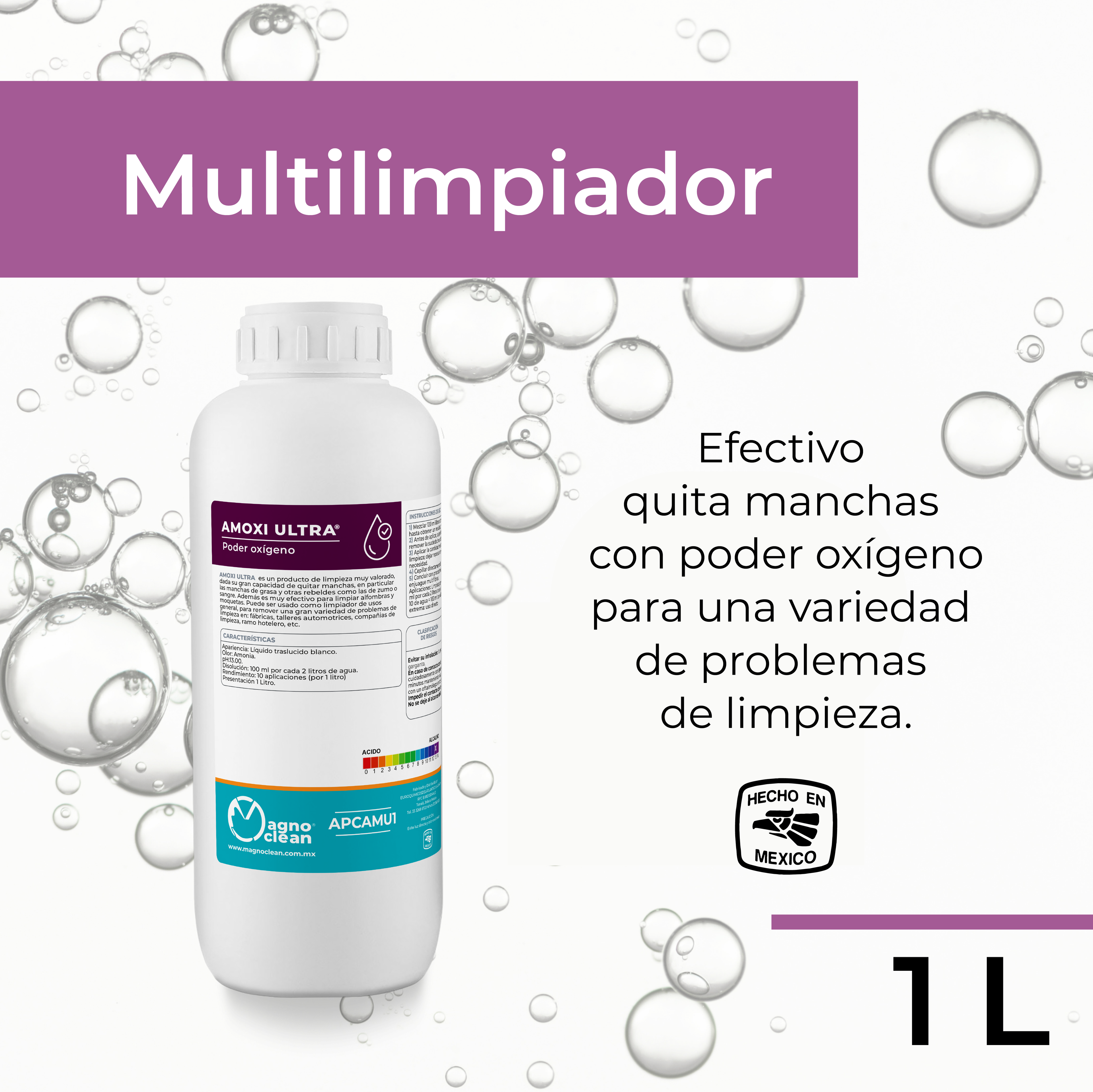 Amoxi Ultra Magno Clean Multilimpiador Poder Oxígeno (1 L / 5 L / 20 L)