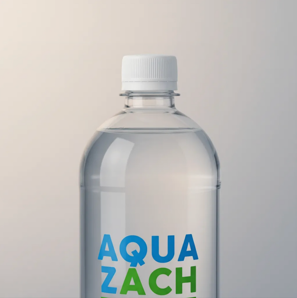 Agua Alcalina Aqua Zach pH 8.5 Hidratación Premium Libre de Sodio en Botella 1 Litro