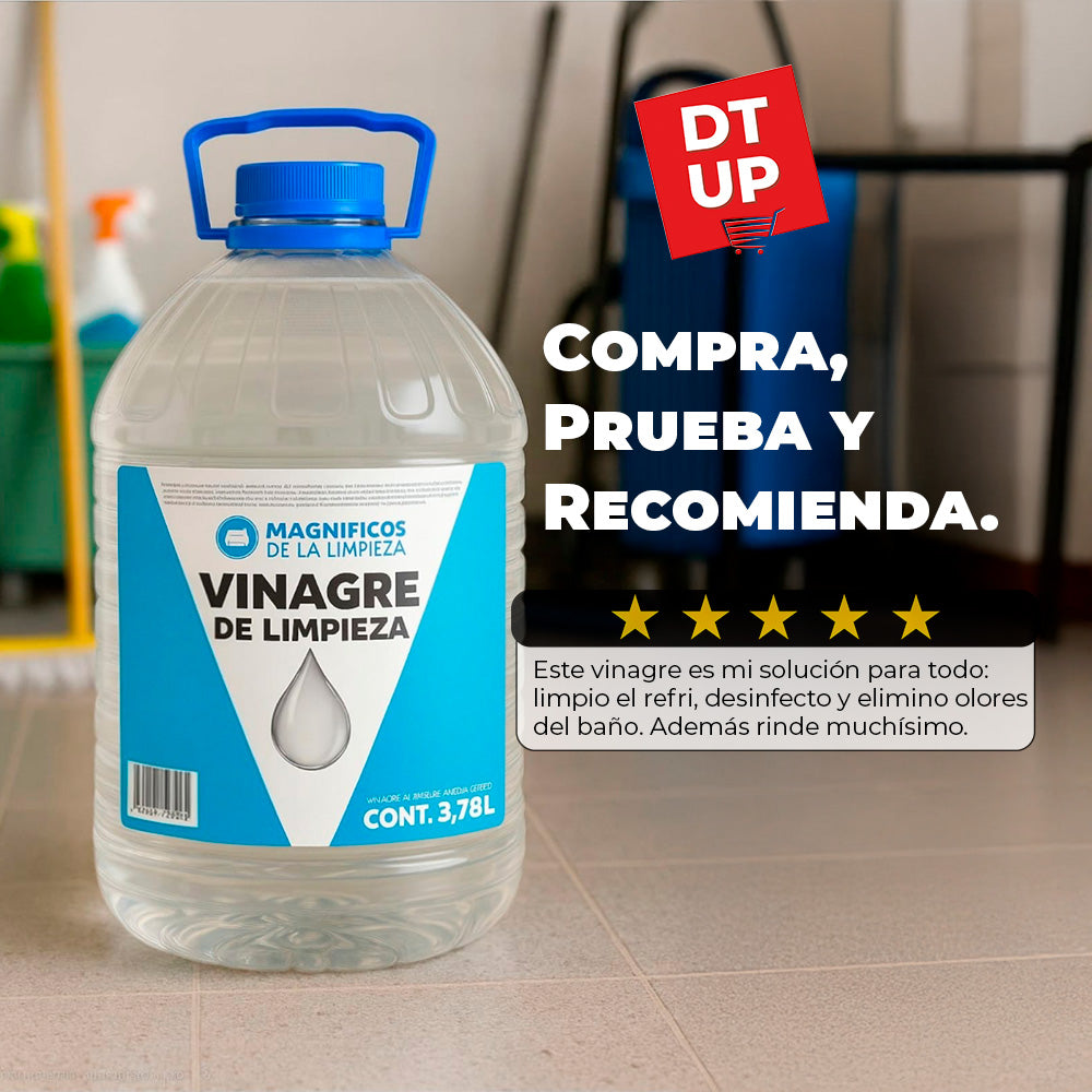Vinagre de Limpieza Multiusos 3.78 L Magníficos de la Limpieza Orgánico Seguro Hogar