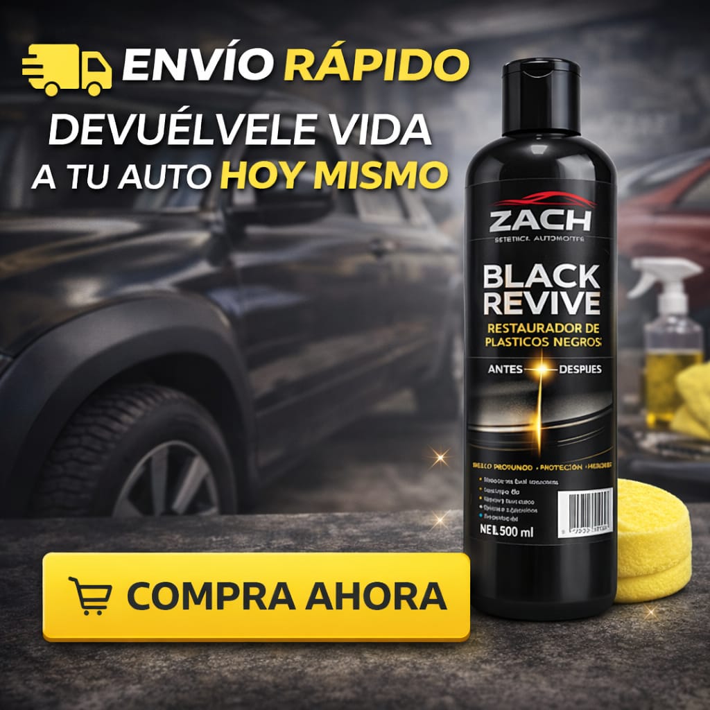 Black Revive Zach Restaurador de Plásticos Negros 500 mL