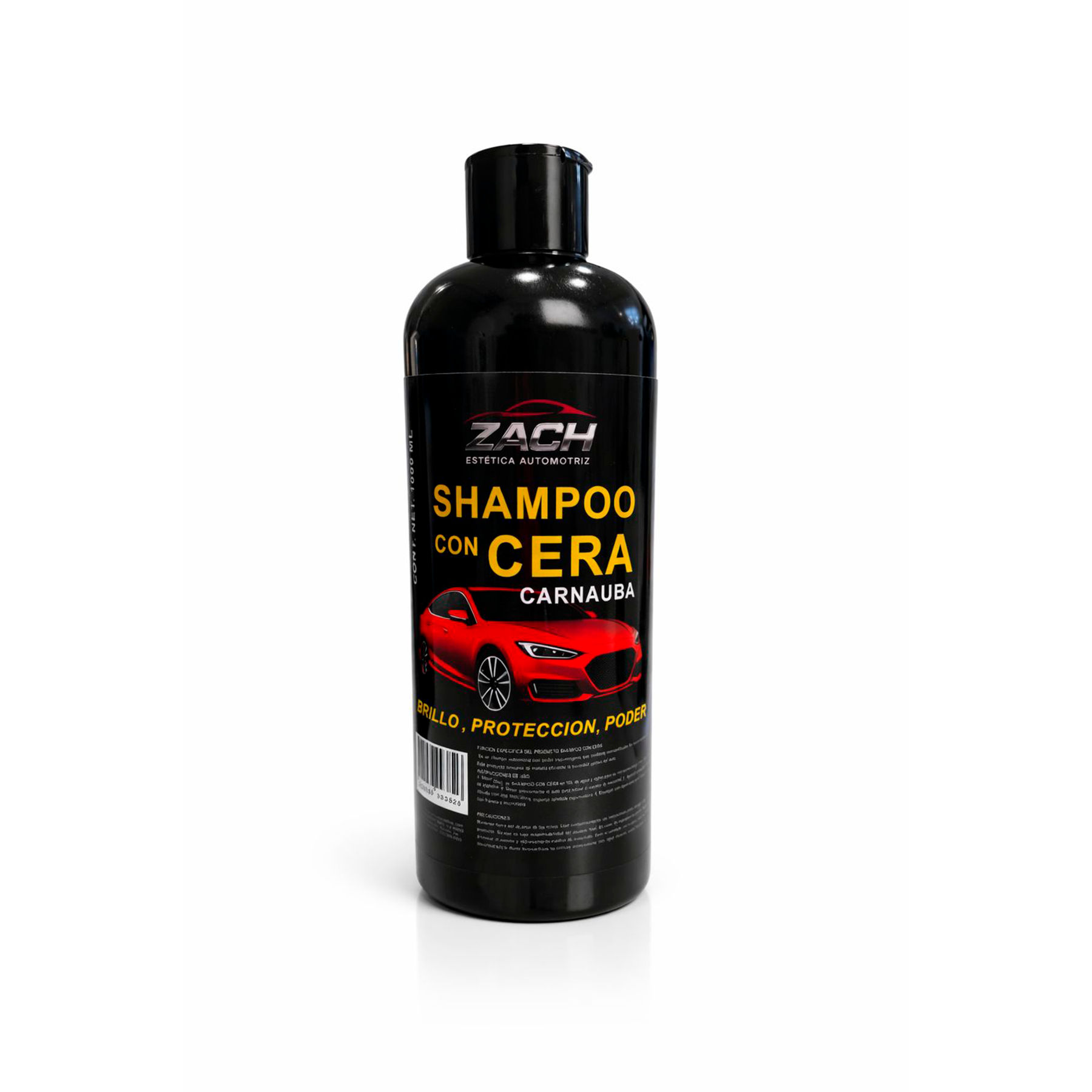Zach Shampoo con Cera Carnauba 1 L Brillo y Protección
