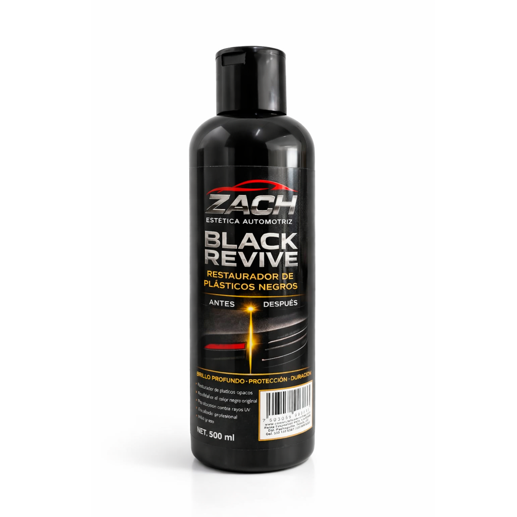 Black Revive Zach Restaurador de Plásticos Negros 500 mL