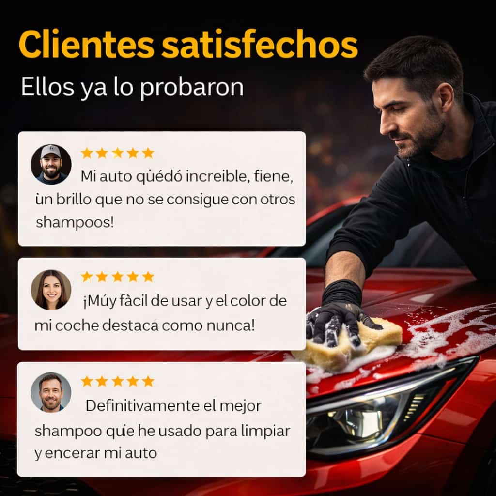 Zach Shampoo con Cera Carnauba 1 L Brillo y Protección