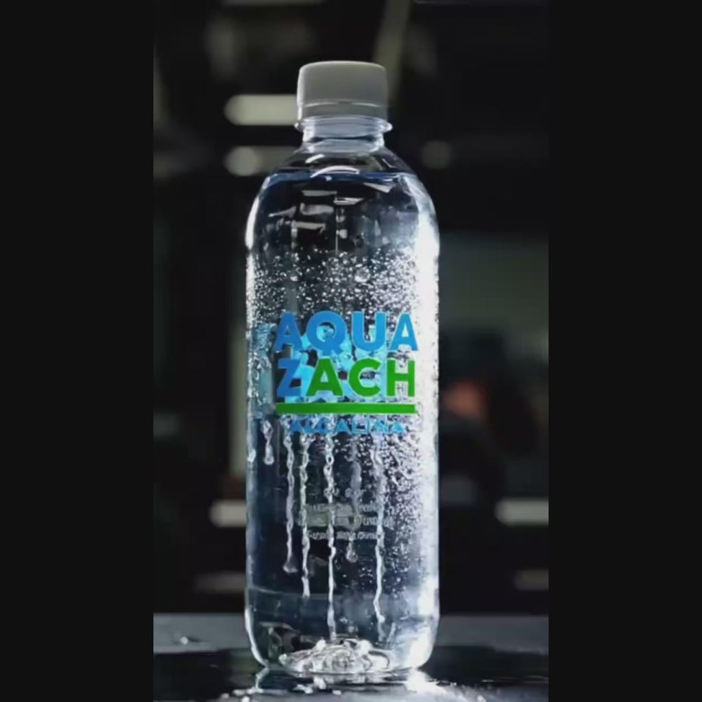 Agua Alcalina Aqua Zach pH 8.5 Hidratación Premium Libre de Sodio en Botella 500 ml